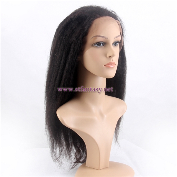 Good market popular style yaki perluvian human hair full lace sew in wig