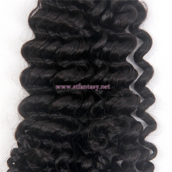 Large Stock Deep Wave Natural Black 100% Indian Human Hair Extension Dropship From China Hair Product