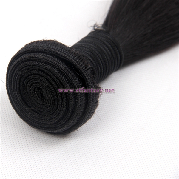 Silky Straight Natural Black 100 Remy Virgin Brazilian Top Quality Hair Extension Human