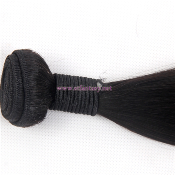 Silky Straight Natural Black 100 Remy Virgin Brazilian Top Quality Hair Extension Human