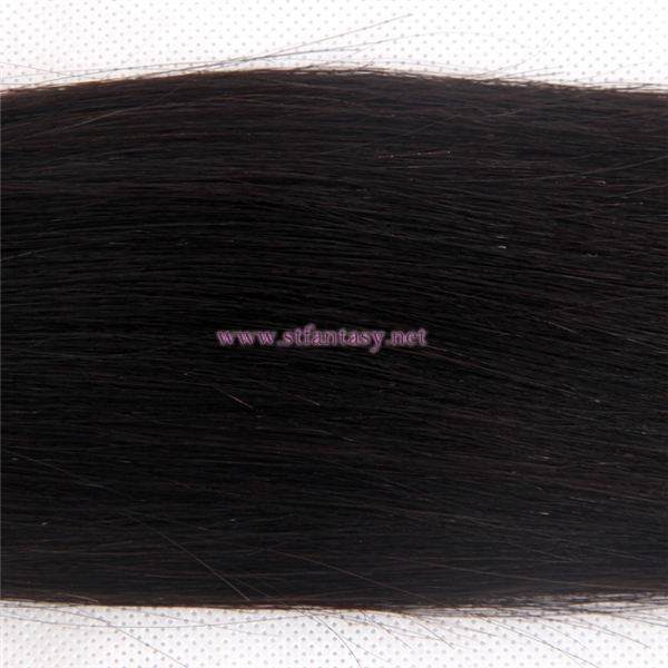 Silky Straight Natural Black 100 Remy Virgin Brazilian Top Quality Hair Extension Human