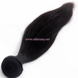 Silky Straight Natural Black 100 Remy Virgin Brazilian Top Quality Hair Extension Human