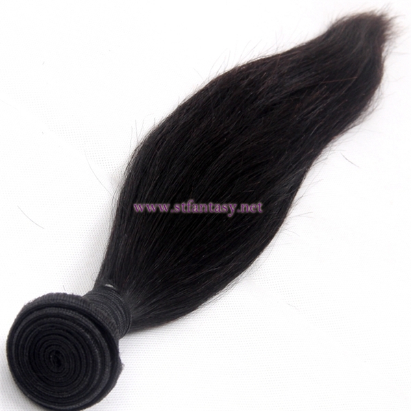 Silky Straight Natural Black 100 Remy Virgin Brazilian Top Quality Hair Extension Human