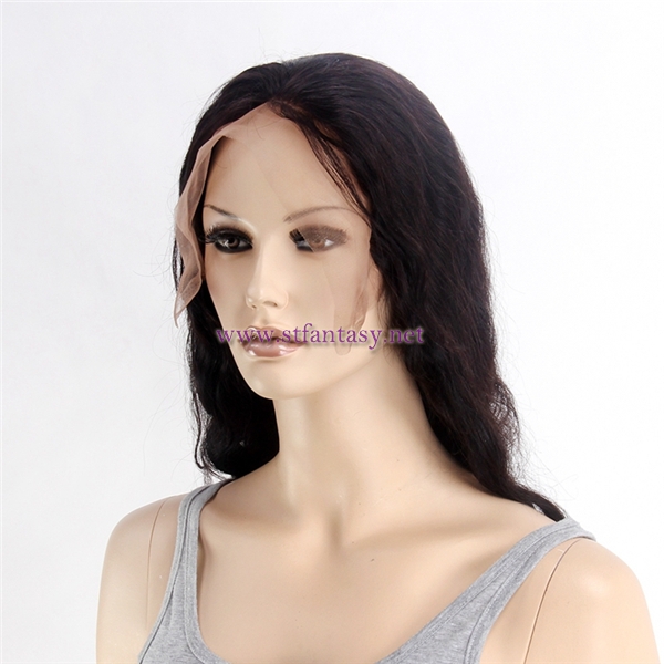 China Wig Supplier 22inch Body Wave Natural Black 1b Top Quality 9A Human Hair Full Lace Wig For Black Women