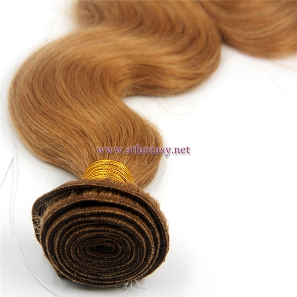 Cheap Human Hair Weft From China Light Brown Loose Wave 100% Peruvian Human Hair Extension
