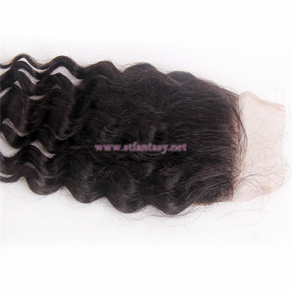 Hair Extensions Wigs South Africa Suppliers Mongolian 4x4 12" Deep Weave Natural Lace Frontal Closures