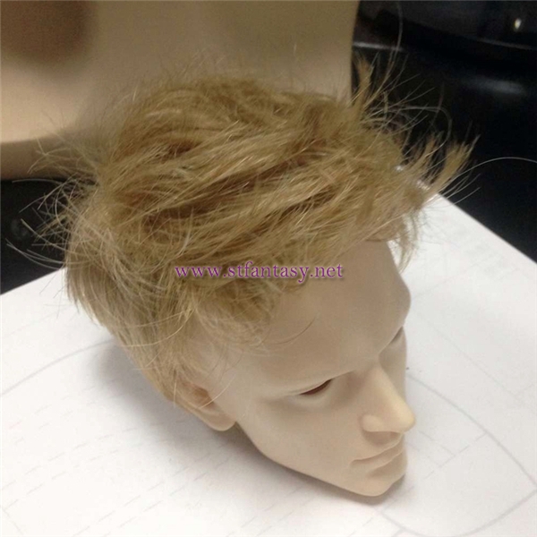 Small Size Golden Lovely Boy Doll Synthetic Hair Quality Wig Wholesale Australia