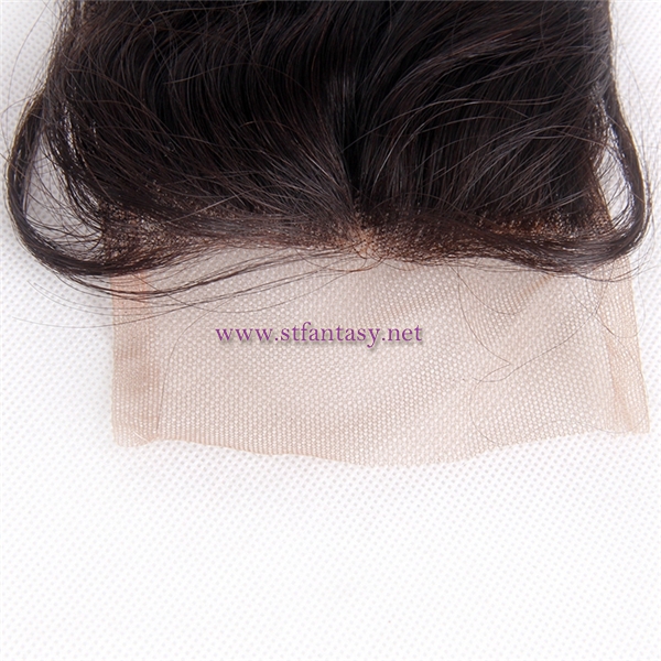 100% Indian Human Hair Wholesale Factory Long 4x4 18" Body Weave Natural Lace Frontal Closures Women Hair Loss