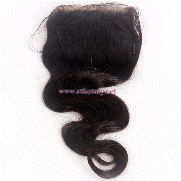 Unites States Human Wholesale Hair Virgin Brazilian Hair 4x4 12" Body Weave Lace Frontal Closures