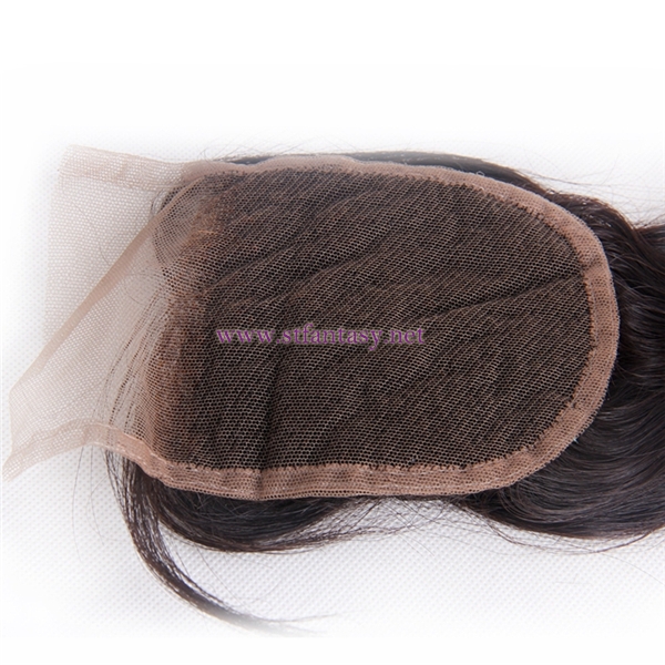 100% Indian Human Hair Wholesale Factory Long 4x4 18" Body Weave Natural Lace Frontal Closures Women Hair Loss