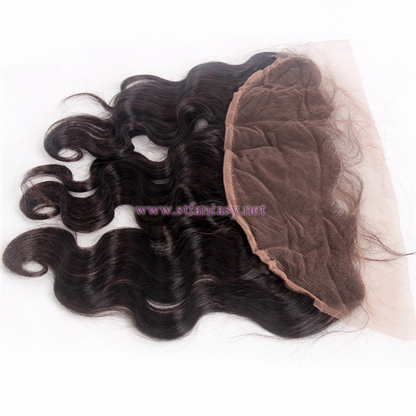 100 Indian Raw Human Hair Pre Plucked Black 13x4 12" Body Weave Natural Color Ear To Ear Lace Frontal