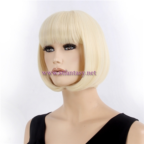 Wholesale Wigs Distributors Exclusive Blonde Flame Resistant Quality Synthetic Fake Hair Women Wig