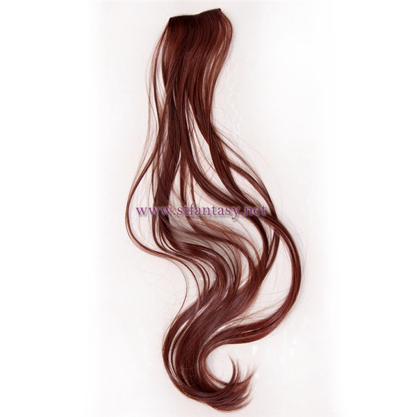 Make your hair more full natural color long clip in extension hairpiece wholesale