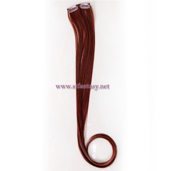 Make your hair more full natural color long clip in extension hairpiece wholesale