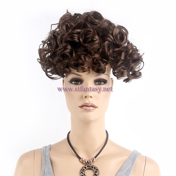 Hairpiece Factory In Pretoria Synthetic Hair Bun Brown Curl Waving Ponytails