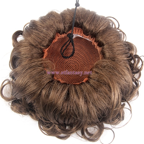Hairpiece Factory In Pretoria Synthetic Hair Bun Brown Curl Waving Ponytails
