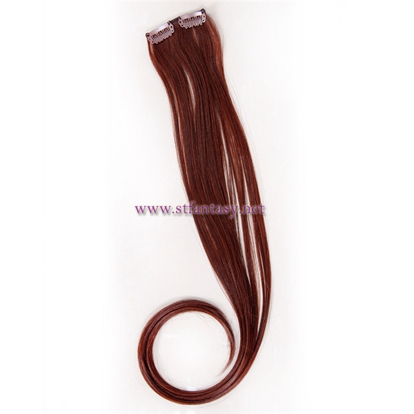 Make your hair more full natural color long clip in extension hairpiece wholesale