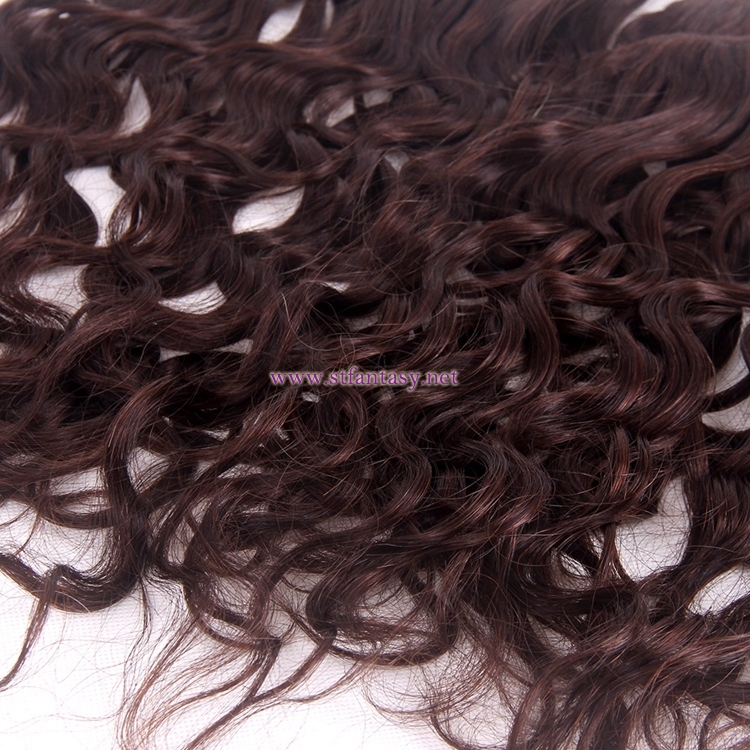 100% Brazilian Human Hair Wholesale Natural Brown 7 Sets Hair Pieces Curly Clip In Hair Extension