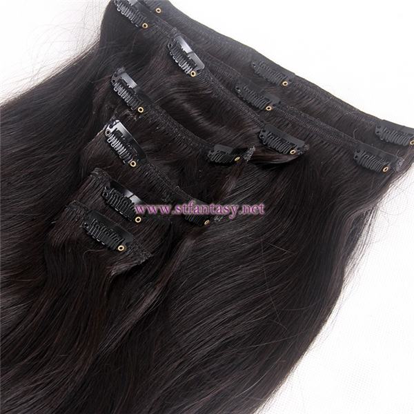 Hair Extension Wholesale Top Quality 7 Sets Hair Pieces Black Straight Virgin Human Hair For Women