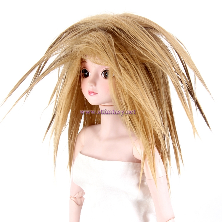 Professional European-Style Wig Supplier Funny Long Straight Blonde Hair Wig For BJD Or SD Dolls