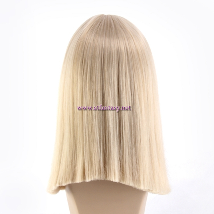 Cheap Wigs Wholesale Medium Length Straight Hair Blonde Synthetic Wig For Women
