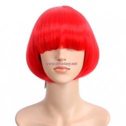 New Fashion Lolita Mushroom Wig Red Synthetic Hair Short Wig For Party