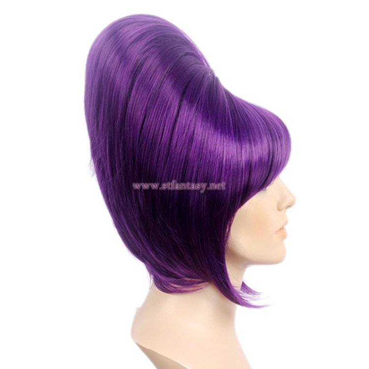 Party Wigs Wholesale High Hat Charming Purple Synthetic Hair Wig For Women