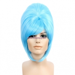 Cheap Wigs Wholesale Blue Synthetic Hair Beehive Wig For Party