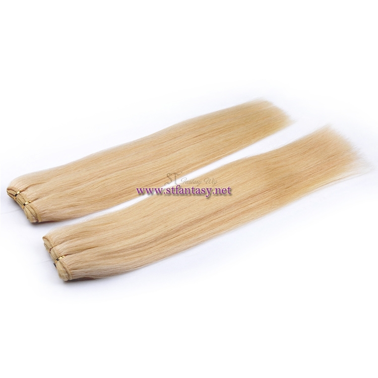 China Indian Hair Weave Suppliers High Quality Long Straight Blonde Hair Extensions
