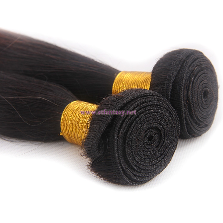 Wholesale Two Tone Color Indian Hair 16inch Straight Human Hair Weave From China