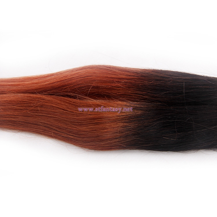Wholesale Two Tone Color Indian Hair 16inch Straight Human Hair Weave From China