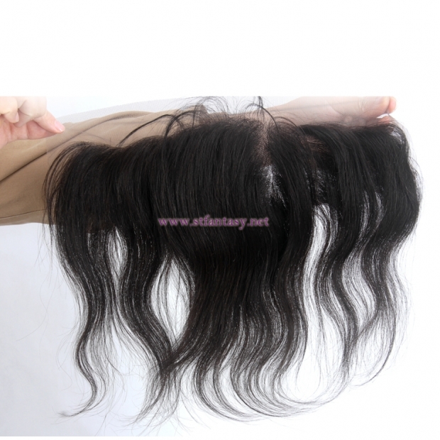 China Human Hair Toupee Factory Wholesale 13x4 Natural Lace Frontal Black Straight Hair Toupee