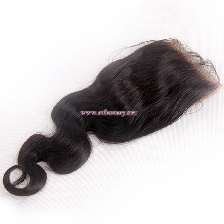China Hair Extension Suppliers 4x4 12 Inch Body Wave Natural Color Lace Closure Hair Toupee