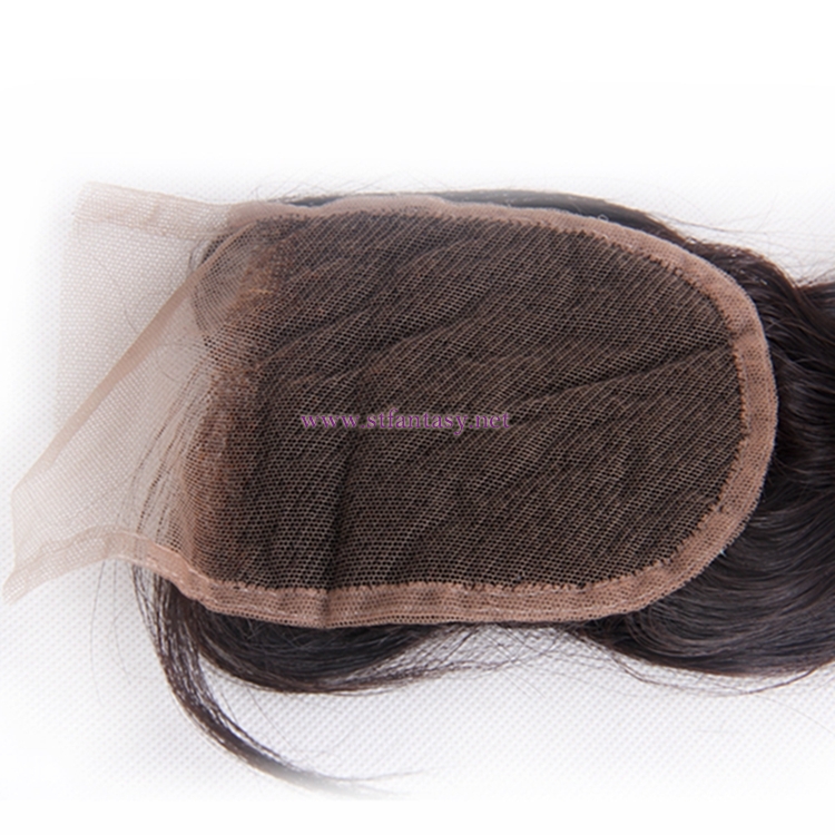 China Human Hair Manufacturers 4x4 18 Inch Body Wave Natural Color Lace Closure Hair Toupee