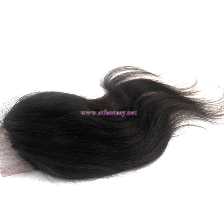 China Brazilian Hair Suppliers 4x4 8 Inch Lace Closure Hair Toupee Natural Straight Hair Extensions