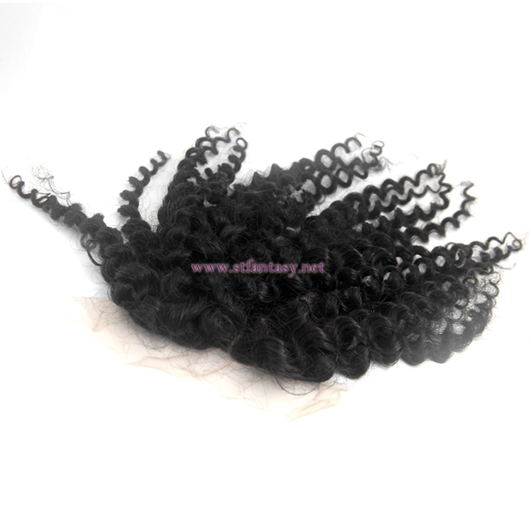 Guangzhou Human Hair Extensions Suppliers 4x4 Lace Closure Short Curly Hair Toupee For Women