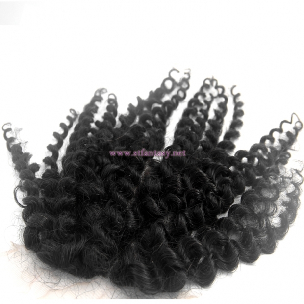 Guangzhou Human Hair Extensions Suppliers 4x4 Lace Closure Short Curly Hair Toupee For Women