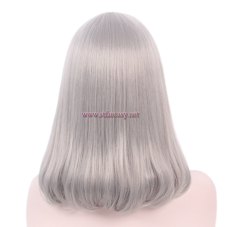 ST Fantasy Wigs Wholesale 20 Inch Silver Grey Straight Synthetic Wigs For Women