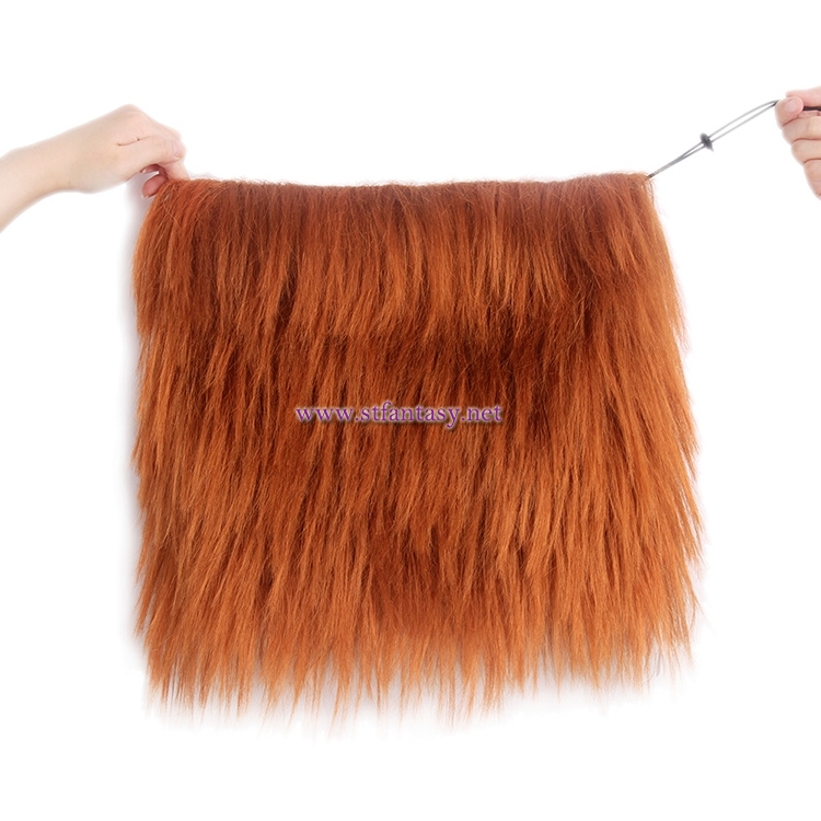 Wholesale High Quality Pet Wigs Keep Warm Brown Synthetic Hair Wig For Dog Or Lion