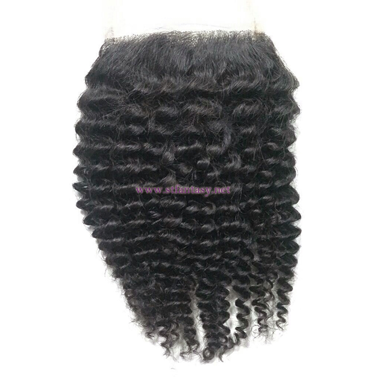 China Human Hair Toupee Suppliers 4x4 Lace Closure Deep Wave Hair Toupee For Men Or Women