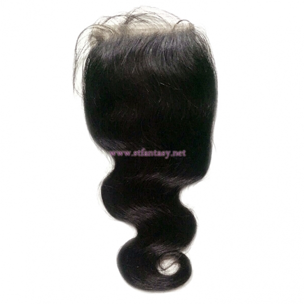 Remy Indian Hair Extensions Wholesale 4x4 Hand Made Lace Frontal Body Wave Hair Toupee For Women