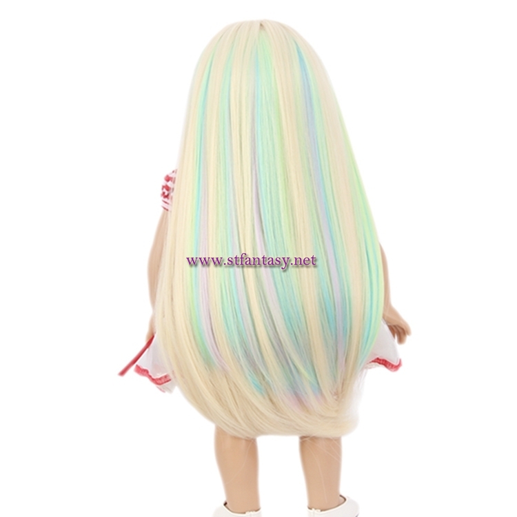 Fantasywig Wholesale American Girl Doll Wig Synthetic Hair Extensions Clip Hair Welf For Dolls