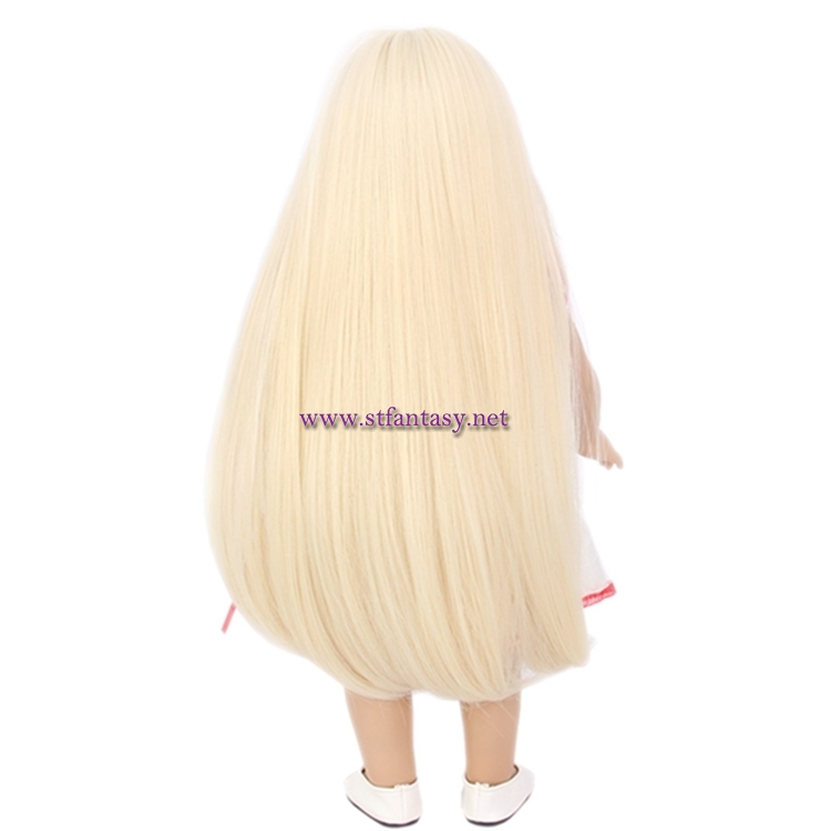 Fantasywig Wholesale Long Straight Synthetic Wig With Braids Blonde American Girl Doll Wig