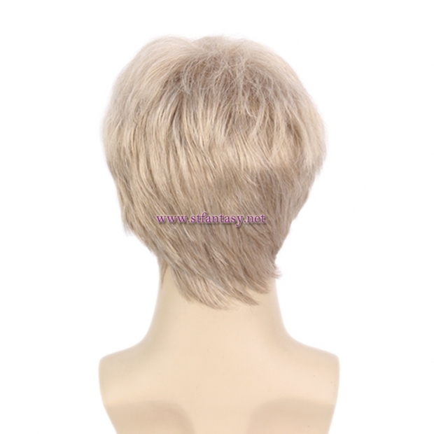 Guangzhou Fantasy Wig Wholesale Men Blonde Wig Short Synthetic Hair Wig Online