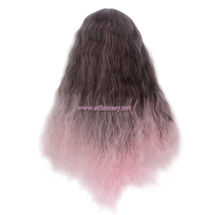 China Wig Stands Wholesale Two Tone Ombre Color Long Curly Hair Wig For Women