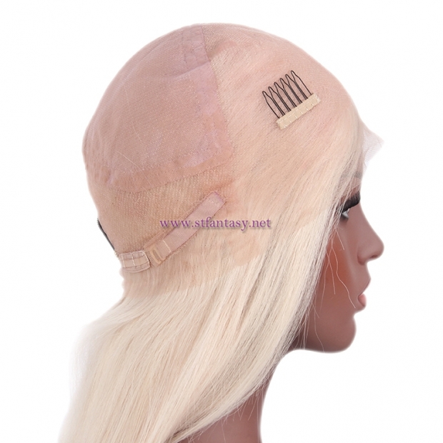 100 Human Hair Wigs Wholesale Long Straight 613 Full Lace Wig For Black Women