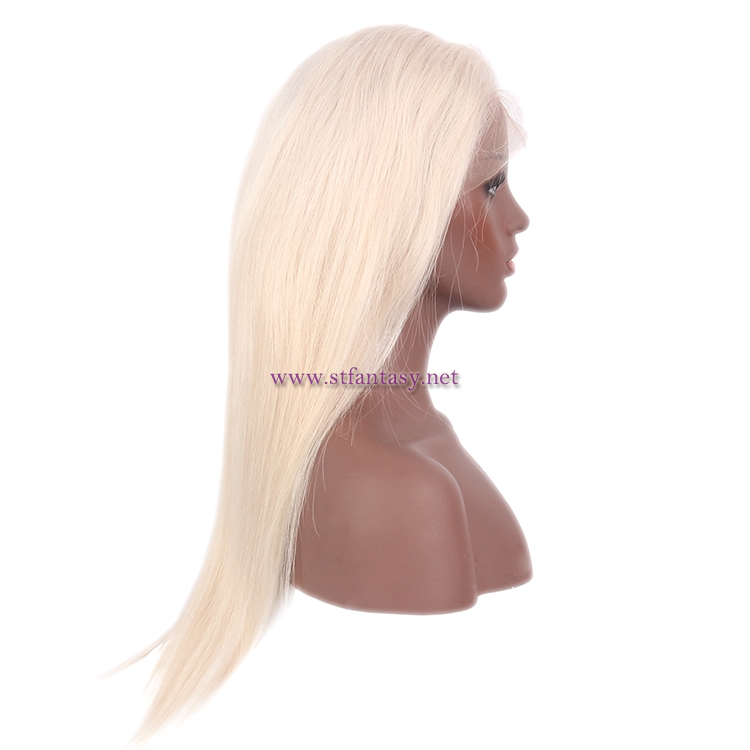 100 Human Hair Wigs Wholesale Long Straight 613 Full Lace Wig For Black Women