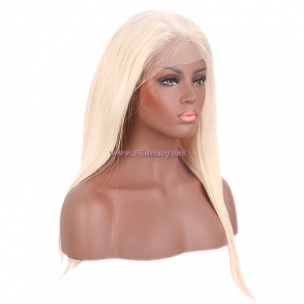 100 Human Hair Wigs Wholesale Long Straight 613 Full Lace Wig For Black Women