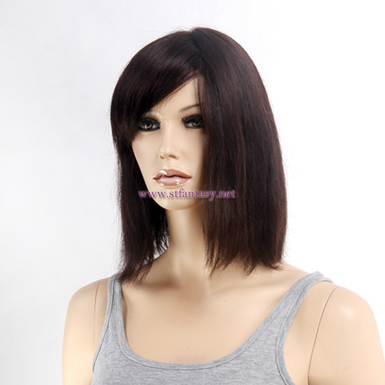 Human Hair Lace Front Wigs Wholesale Women Short Brown Brazilian Hair Wig For Women