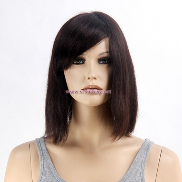 Human Hair Lace Front Wigs Wholesale Women Short Brown Brazilian Hair Wig For Women